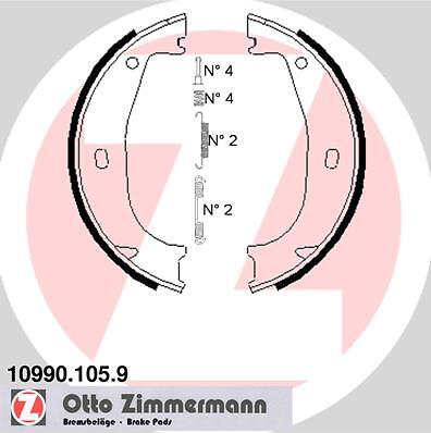 New brake shoe set parking - new, set,